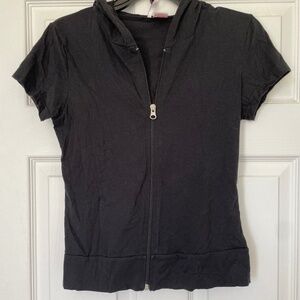 Women’s Short Sleeve Zip Up Hoodie